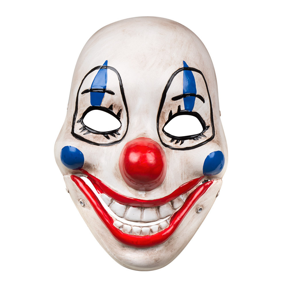 Feestshop.be Masker Scary clown met beweegbare kaak pvc