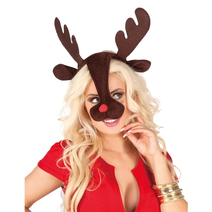 Tiara 'Rudolph' rendier diadeem bruin