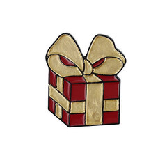 Baretspeld pakje rood goud piet