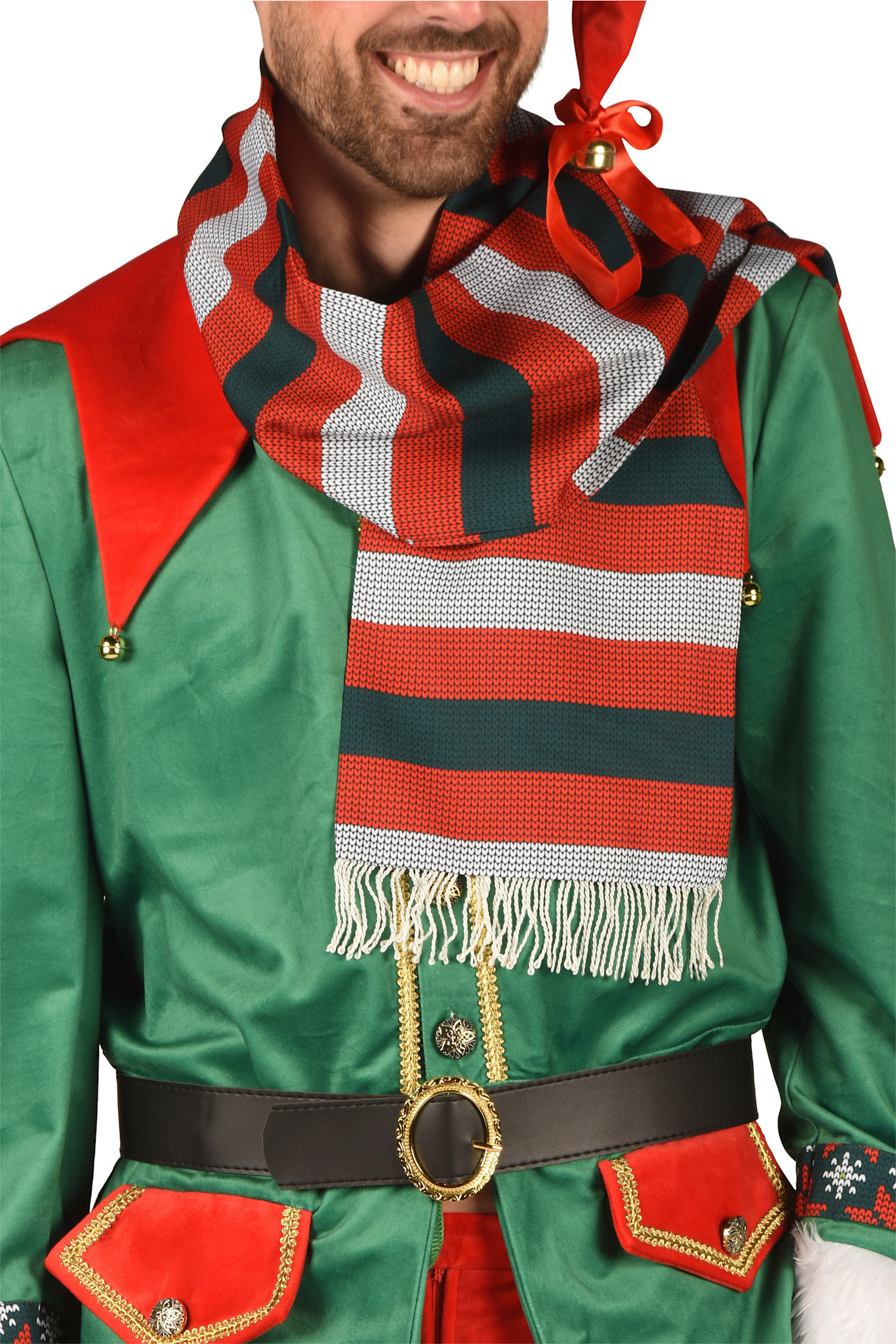 Thetru Elfen kostuum kerst heer rood groen Donato luxe