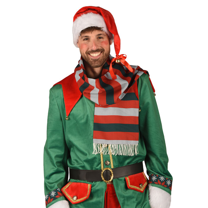 Thetru Elfen kostuum kerst heer rood groen Donato luxe