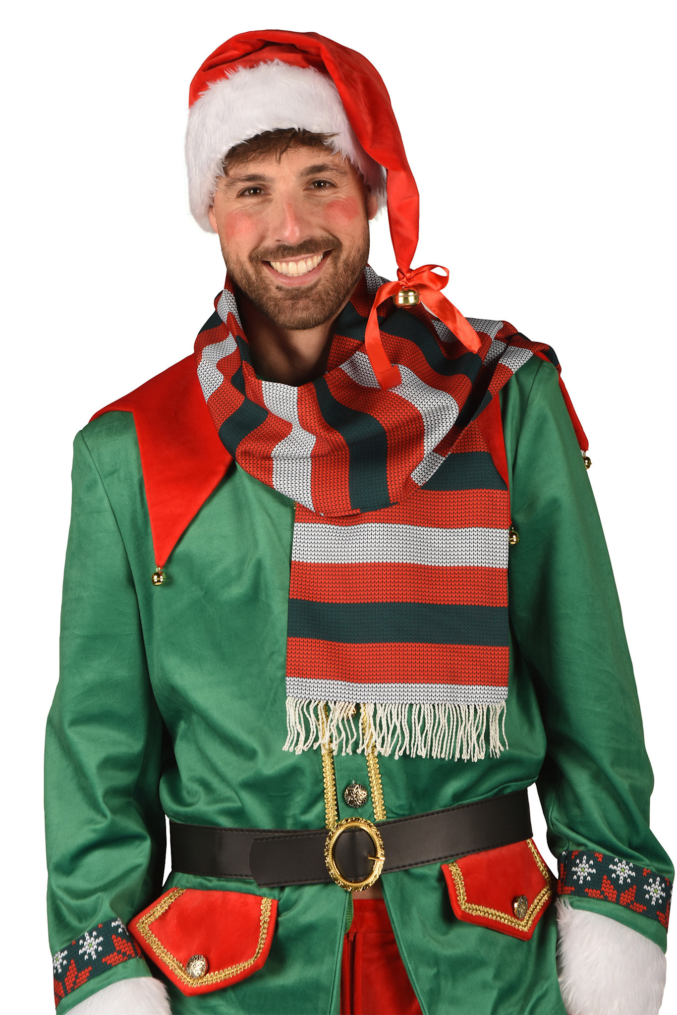 Thetru Elfen kostuum kerst heer rood groen Donato luxe