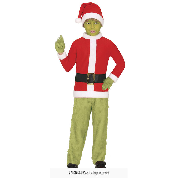 Kerstman groen kind