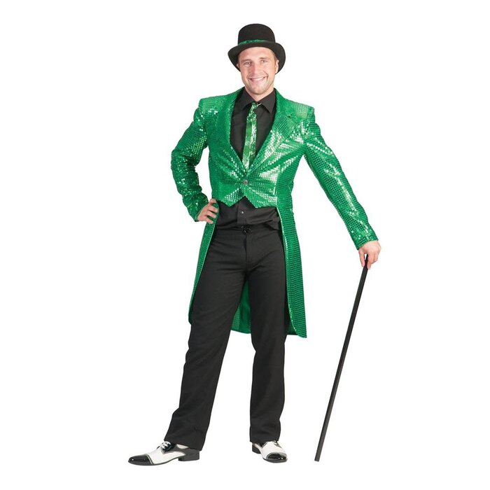 Slipjas pailletten groen