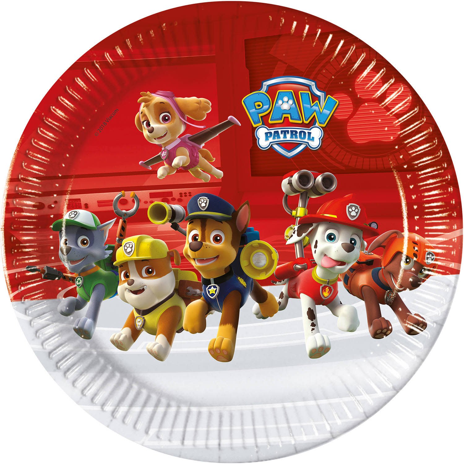 Papieren Borden FSC - Paw Patrol - 23 cm - 8 stuks