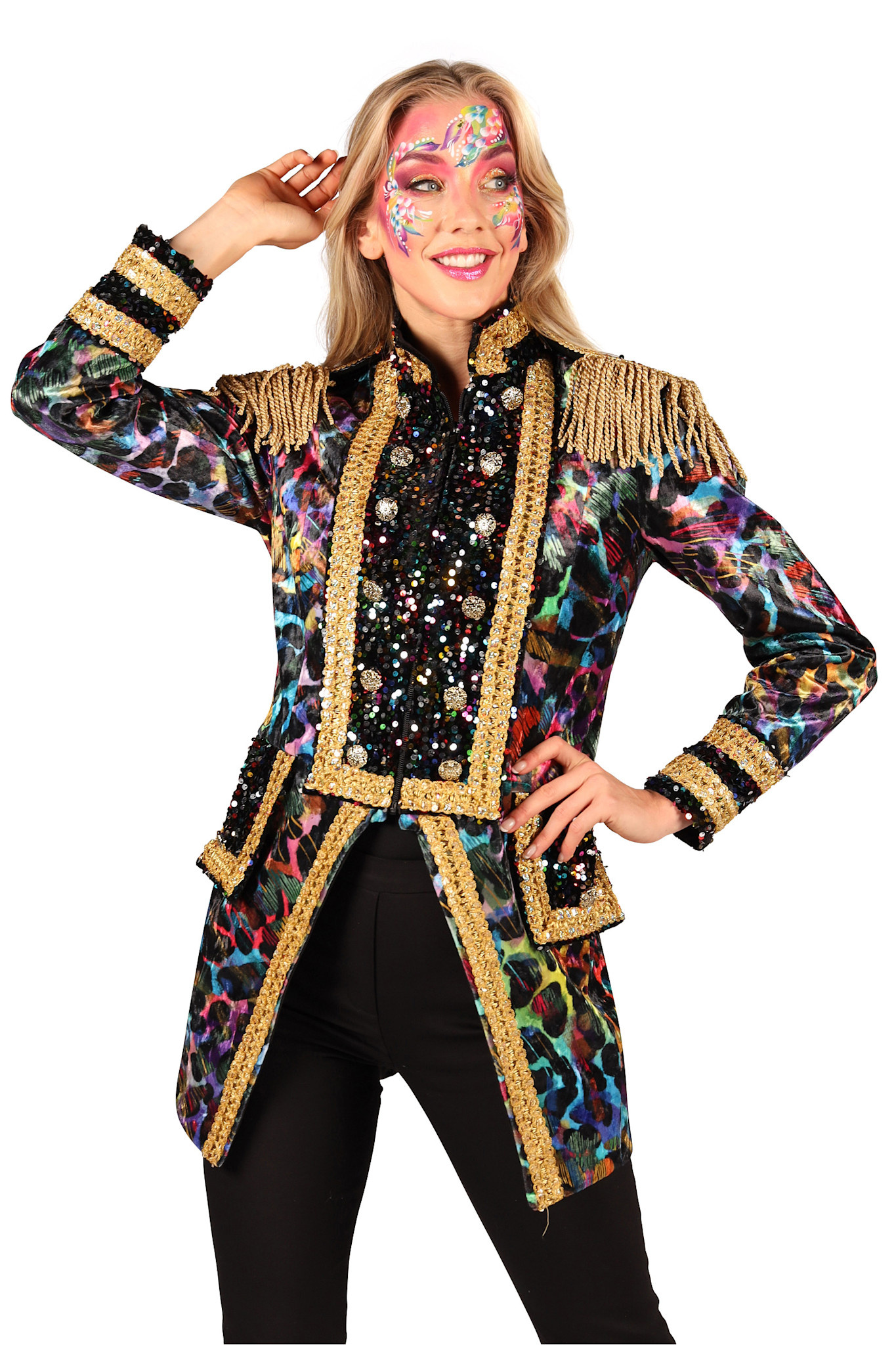 Thetru Carnavalsjas dames Painted Black luxe