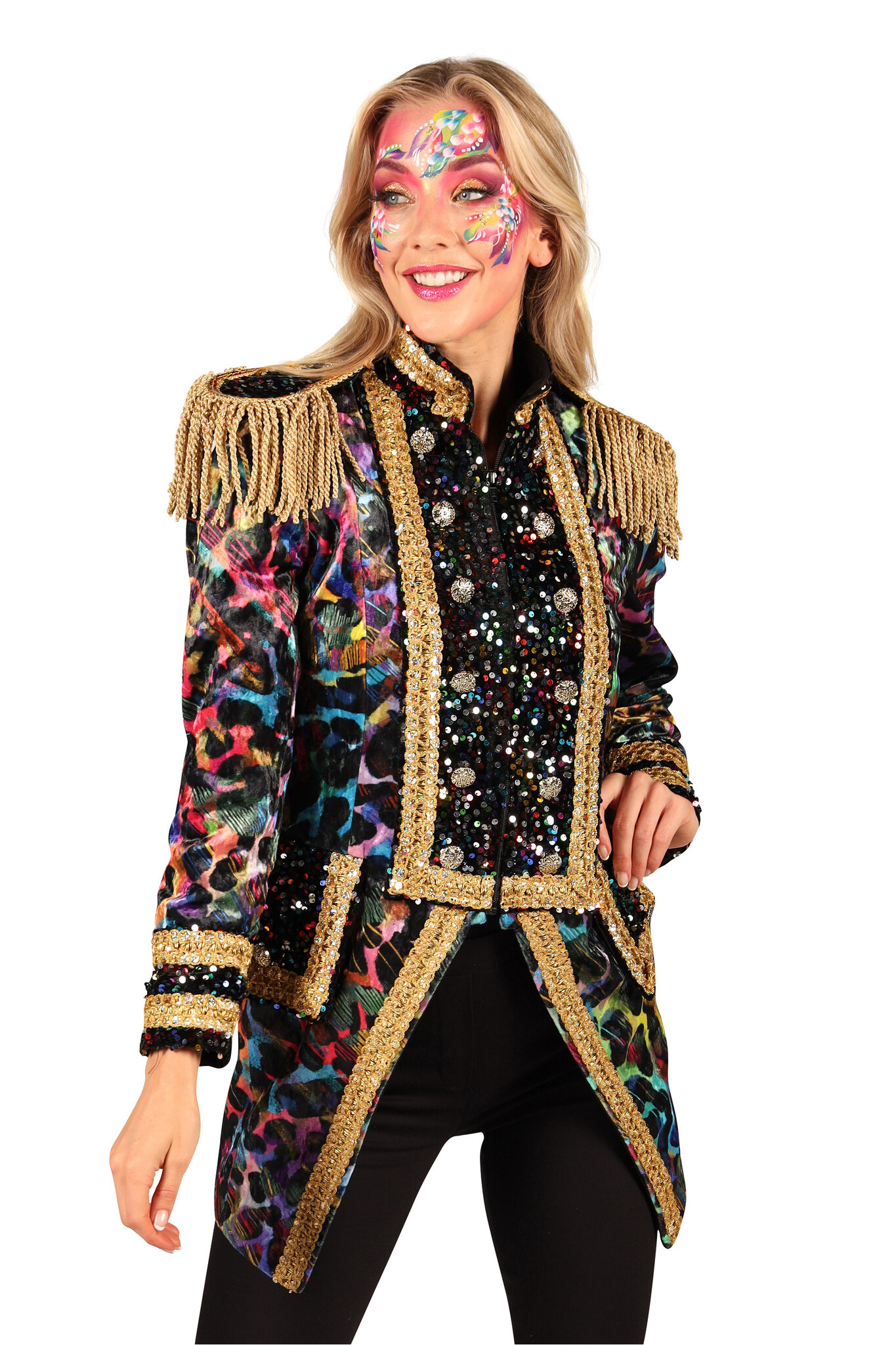 Thetru Carnavalsjas dames Painted Black luxe