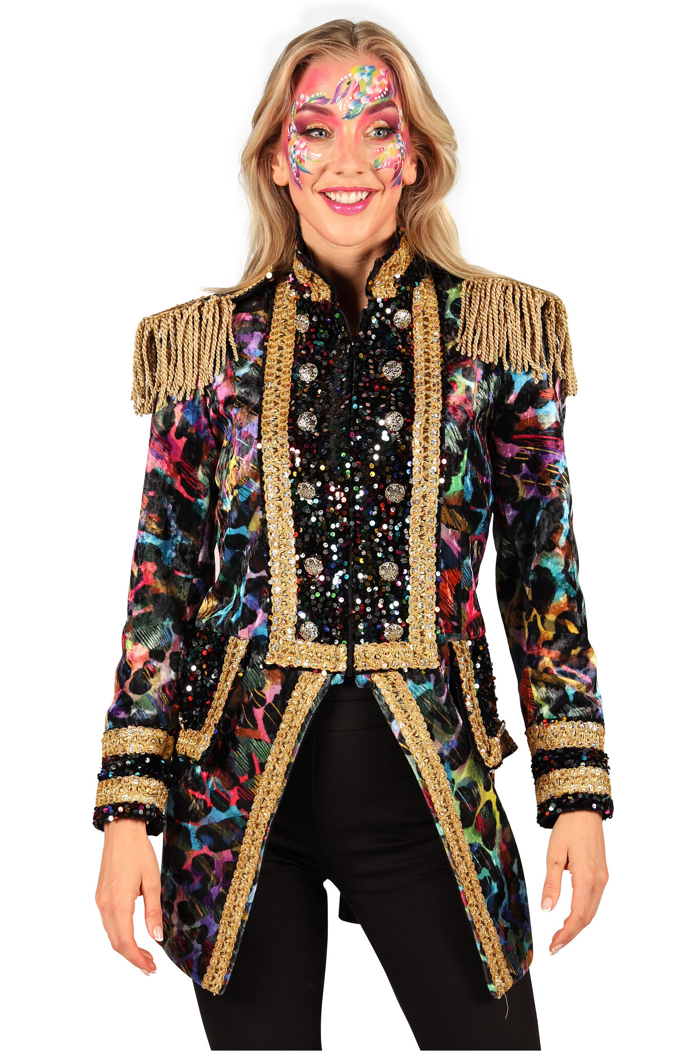 Thetru Carnavalsjas dames Painted Black luxe