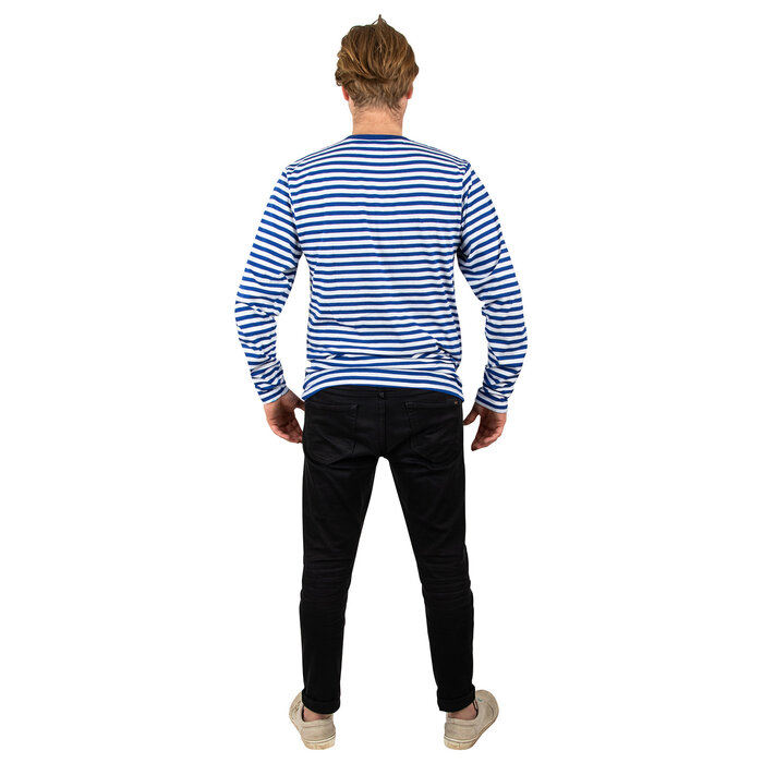 Dorus trui blauw/wit