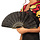 Zwarte waaier 25cm