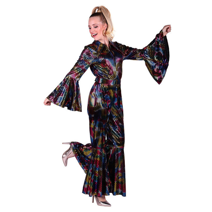 Catsuit Disco dames multicolor