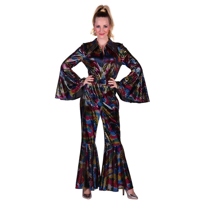Catsuit Disco dames multicolor