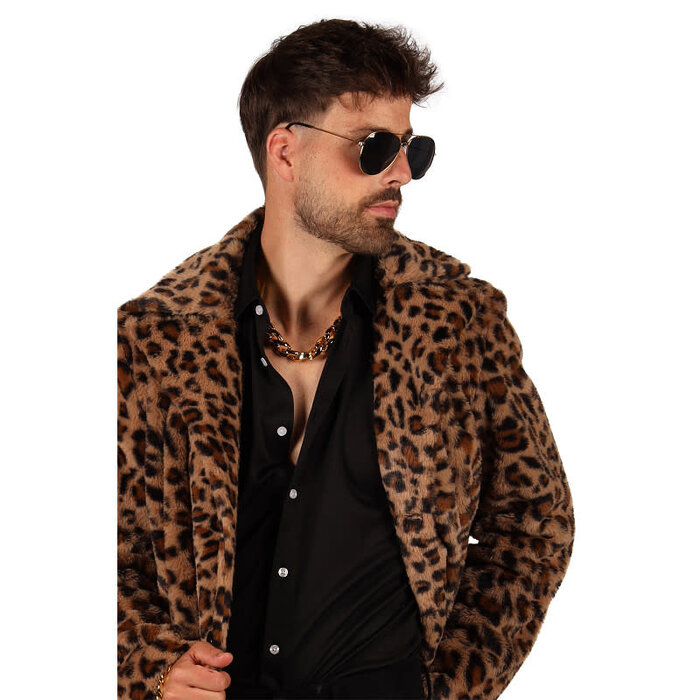 Bontjas heren cool pimp panterprint