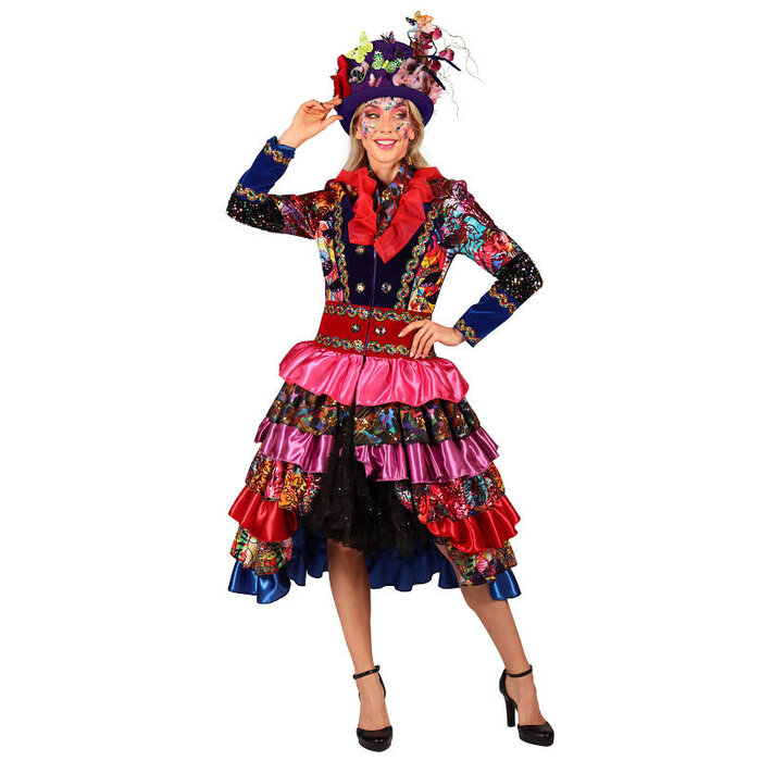 Carnavalsjas dames Fiesta Carnavale multicolor