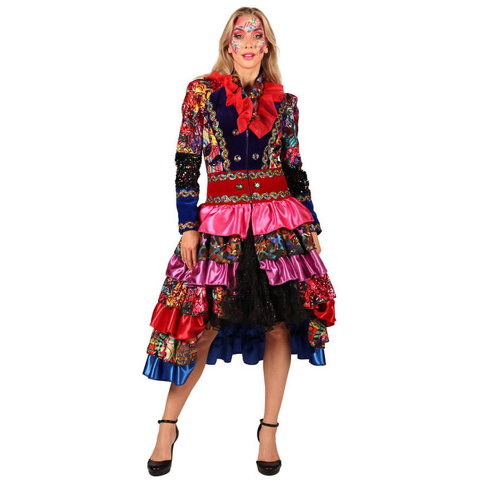Carnavalsjas dames Fiesta Carnavale multicolor