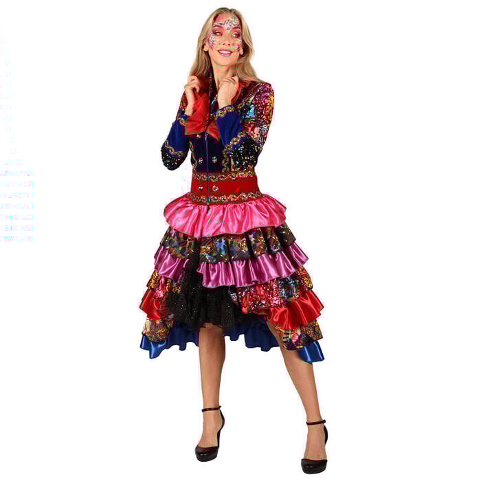 Carnavalsjas dames Fiesta Carnavale multicolor