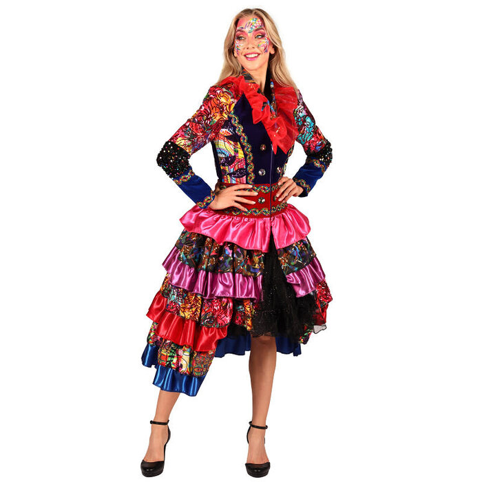 Carnavalsjas dames Fiesta Carnavale multicolor