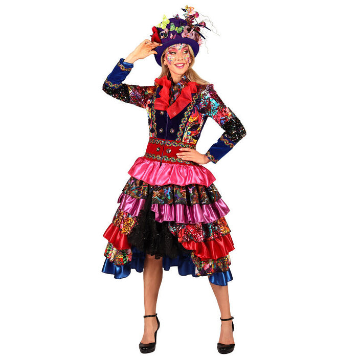 Carnavalsjas dames Fiesta Carnavale multicolor