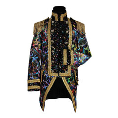 Carnavalsjas heren Painted black