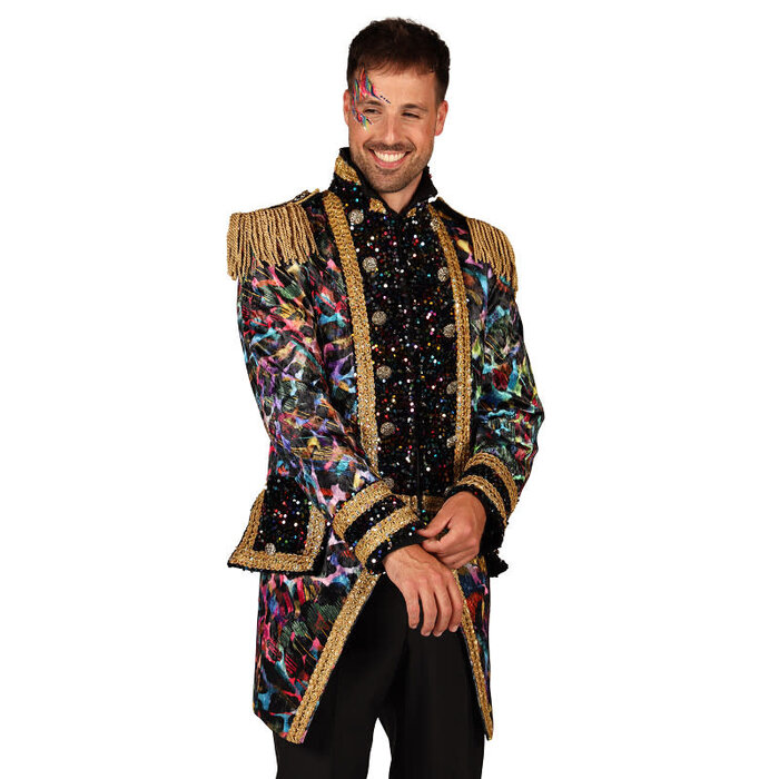 Carnavalsjas heren Painted black