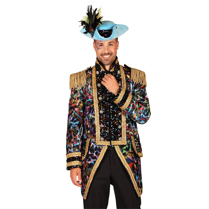 Carnavalsjas heren Painted black