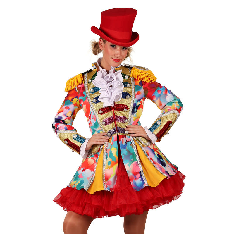 Carnavalsjas dames color paint splatters