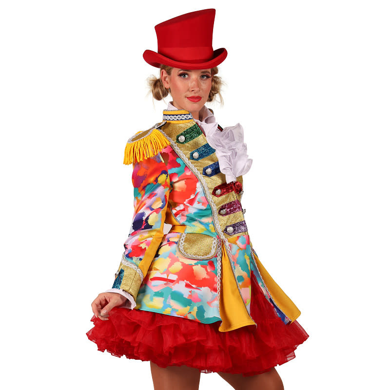 Carnavalsjas dames color paint splatters