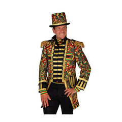 Carnavalsjas heren African look rood geel groen