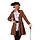 Piraten jas dames Anne Bonny bruin