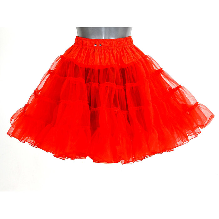 Petticoat lang rood 2-laags