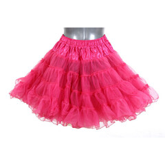 Petticoat lang donker roze 2-laags