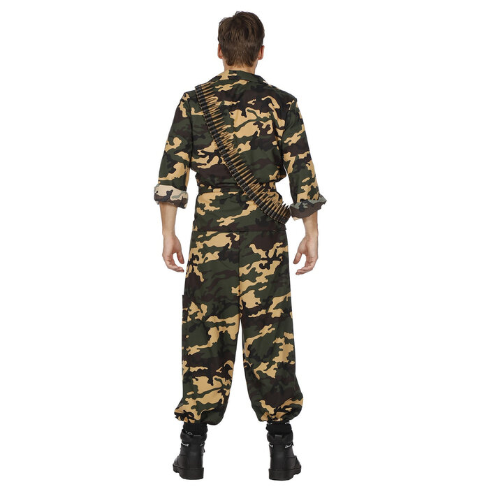 Wilbers & Wilbers Soldaat kostuum heren camouflage groen