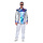Space jacket metallic heren