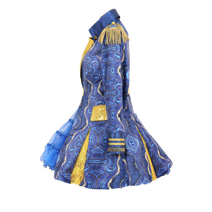 Di Bartelomeo Carnavalsjas blauw marble blue dames luxe