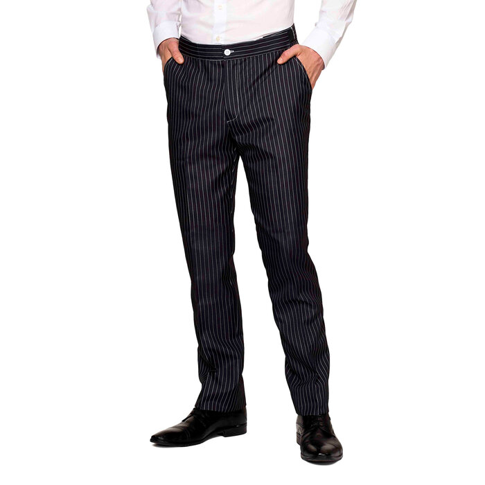 Suitmeister Gangster kostuum pinstripe zwart