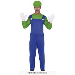 Loodgieter trein machinist groen blauw luigi