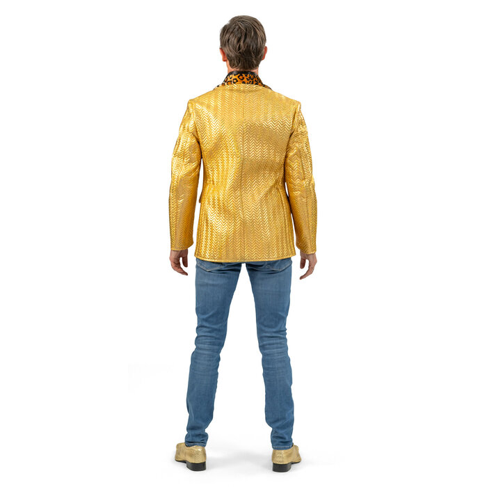 Gouden jas Grant panterprint