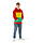 Hoodie rood geel groen