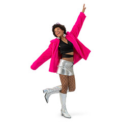 Roze pluche fluffy bontjas