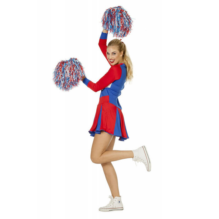 Cheerleader rood wit blauw