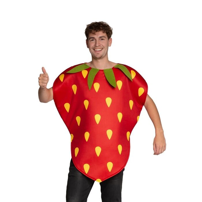Feestshop.be Aardbei kostuum one size