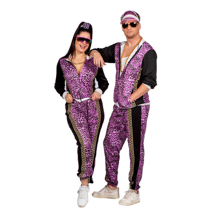 Trainingspak panter paars