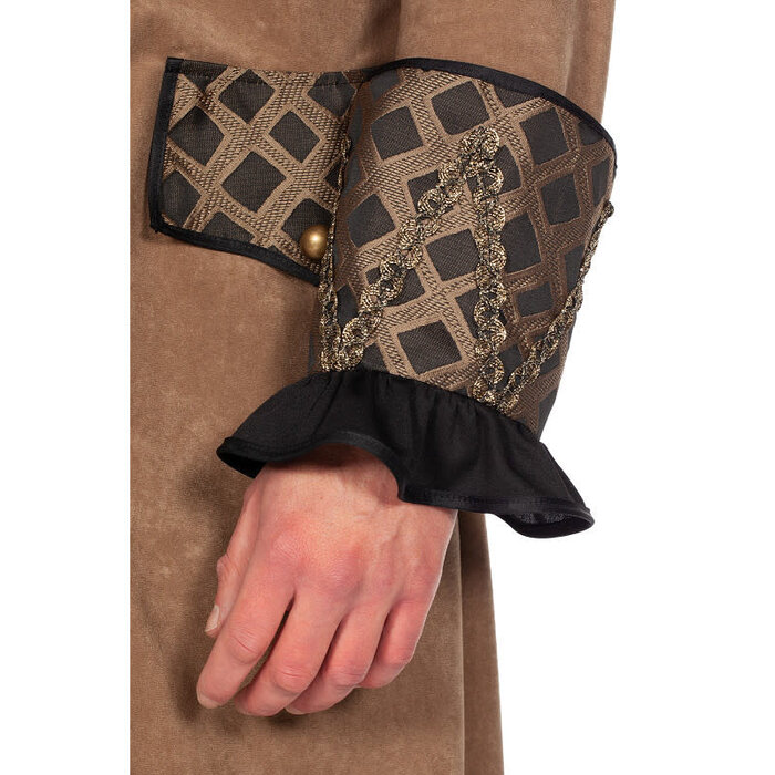 Piraten jas taupe luxe bruin