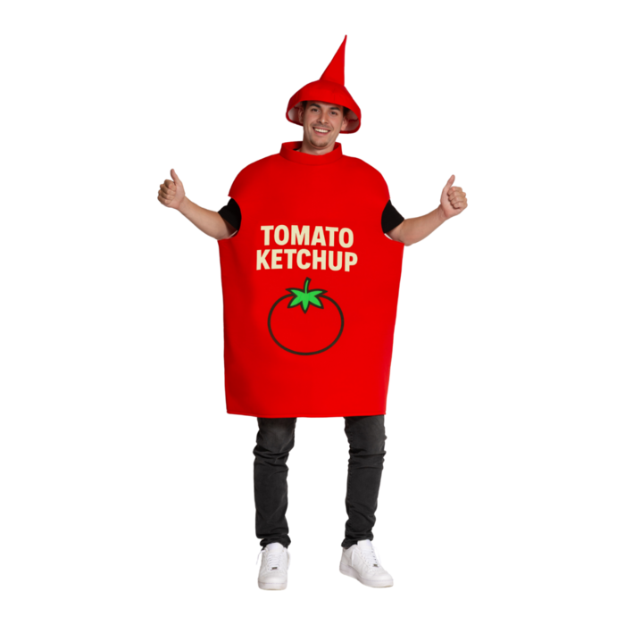 Feestshop.be Ketchup fles kostuum one size