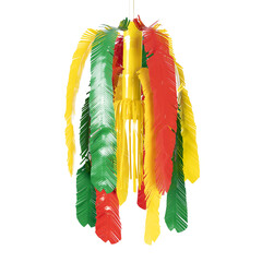 PVC Fontein rood geel groen carnaval brandvertragend 70cm