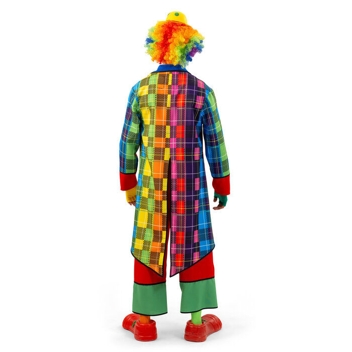 Clown jas en broek regenboog Rik