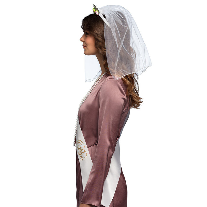 Boland Set bruid diadeem, ketting en sjerp