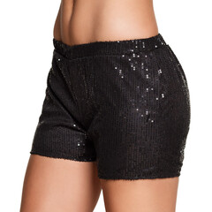 Boland Hotpants Sequins zwart