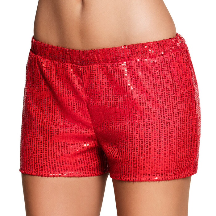 Boland Hotpants Sequins rood