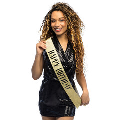 Boland Sjerp Happy birthday goud